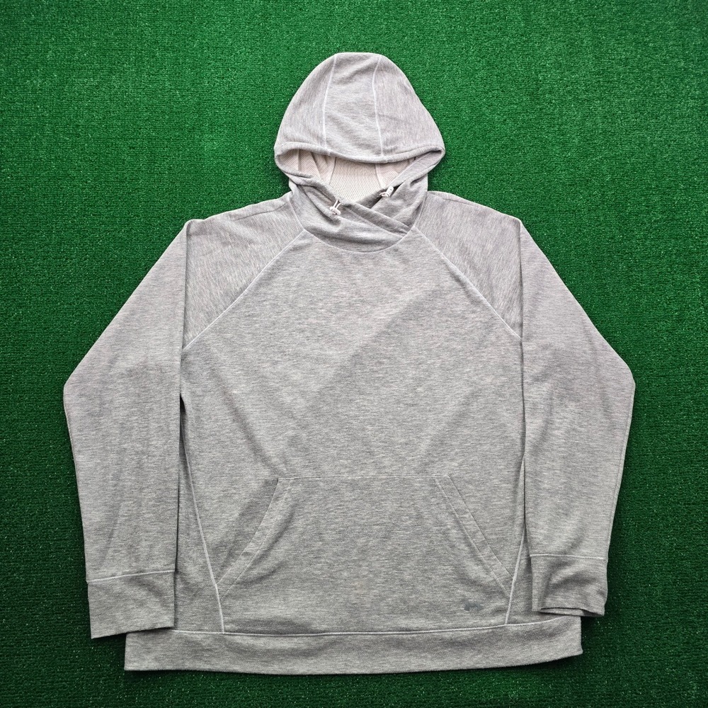 Under Armour Coldgear Hoodie Sweatshirt Womens XL Gray Pullover Athletic Gym